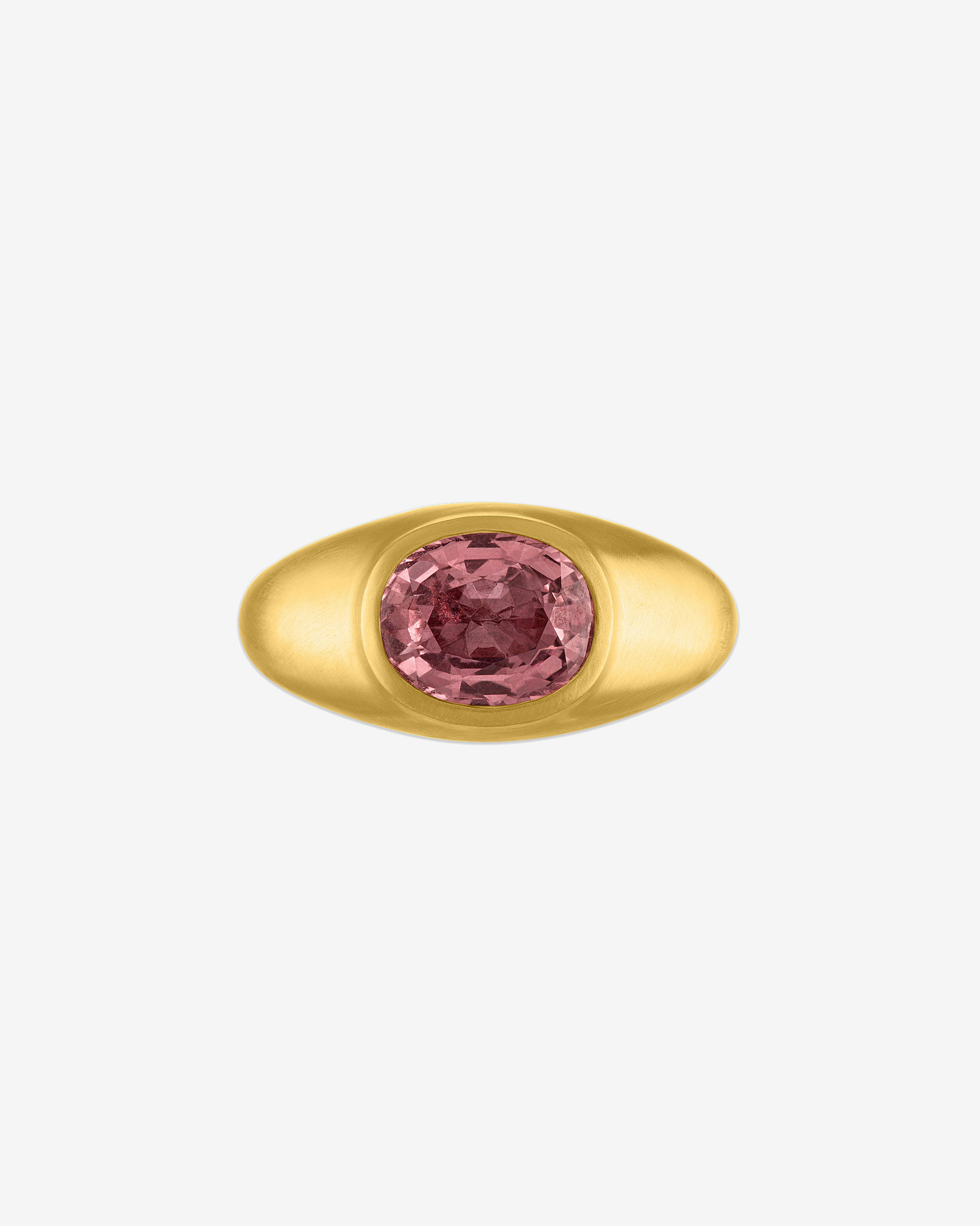 Prounis - Women's Pink Sapphire Faceted Ring - (Gold) by PROUNIS