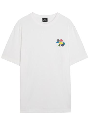 Cloud Zebra printed cotton T-shirt by PS BY PAUL SMITH
