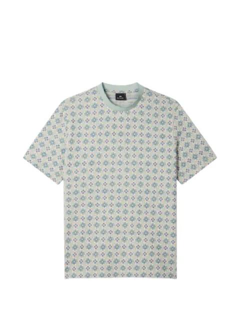Geo Tile patterned short-sleeve T-shirt by PS BY PAUL SMITH