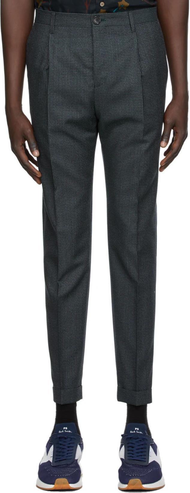 Navy Check Trousers by PS BY PAUL SMITH