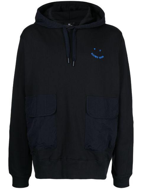 PS Happy logo-embroidered hoodie by PS BY PAUL SMITH