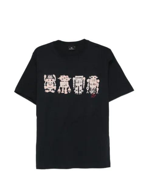 Screen Robot print T-shirt by PS BY PAUL SMITH