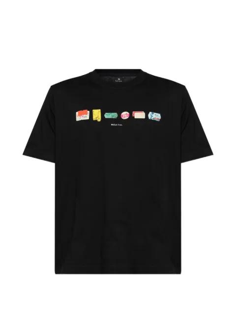 Stickers graphic-print T-shirt by PS BY PAUL SMITH