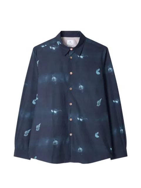 Sunbleached Snaps poplin shirt by PS BY PAUL SMITH