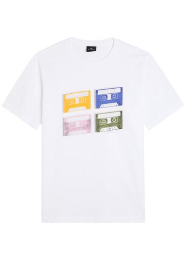 Tapes printed cotton T-shirt by PS BY PAUL SMITH