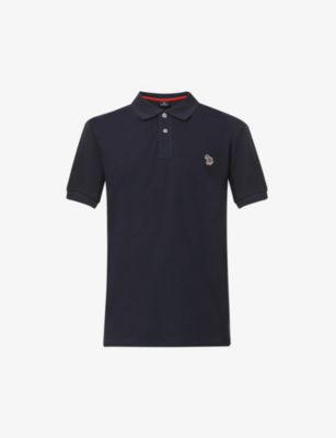 Zebra-Embroidered Cotton-Piqué Polo Shirt by PS BY PAUL SMITH