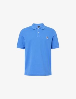 Zebra-Embroidered Short-Sleeve Cotton Polo Shirt by PS BY PAUL SMITH