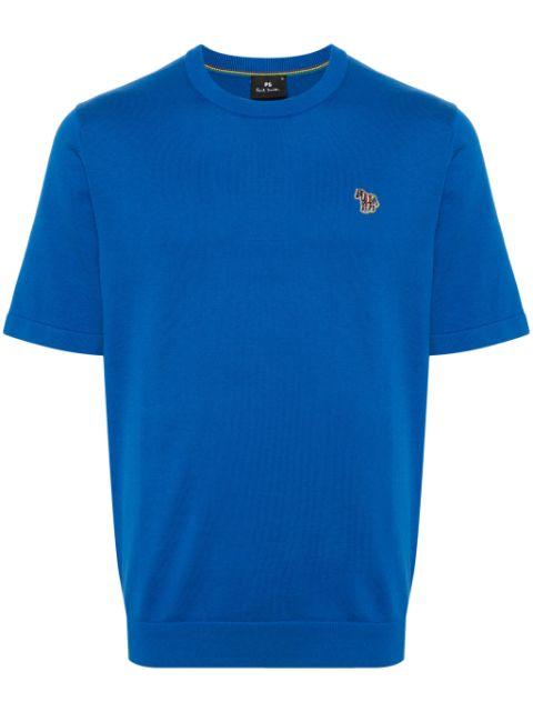 Zebra-patch organic cotton T-shirt by PS BY PAUL SMITH