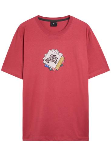 Zebra printed cotton T-shirt by PS BY PAUL SMITH