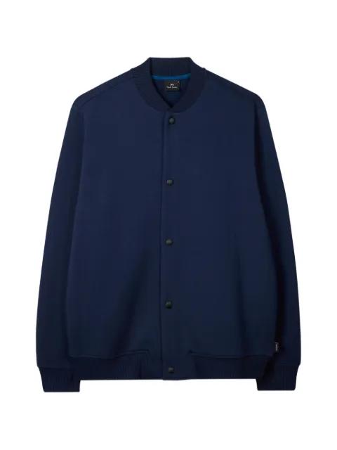 button stripes-detail bomber jacket by PS BY PAUL SMITH