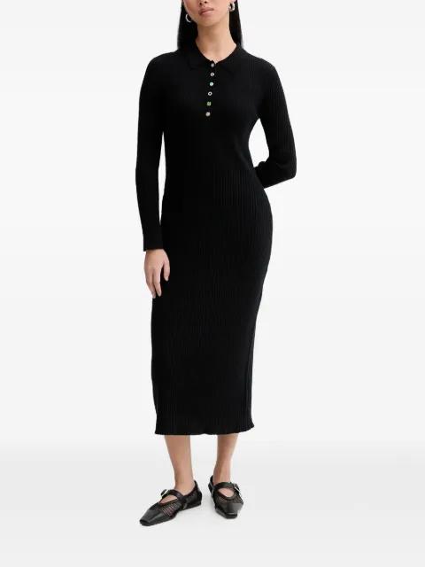 buttoned ribbed midi dress by PS BY PAUL SMITH