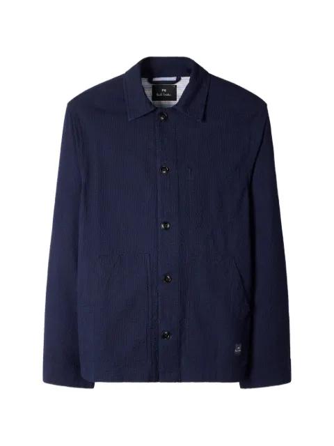 buttoned textured shirt jacket by PS BY PAUL SMITH