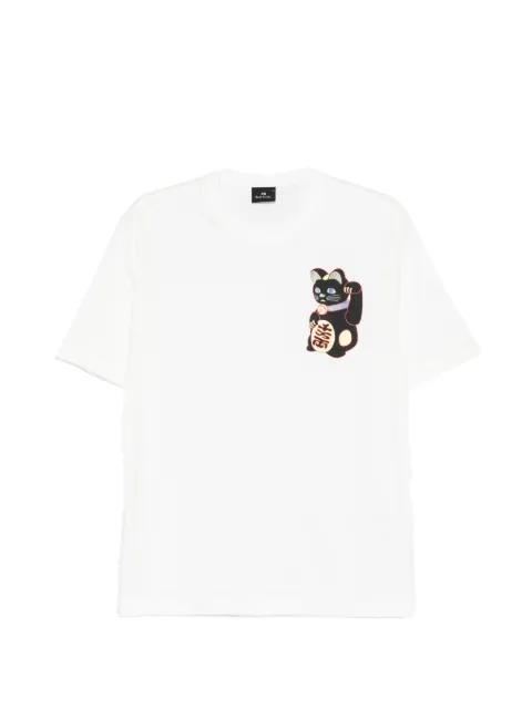cat-graphic T-shirt by PS BY PAUL SMITH