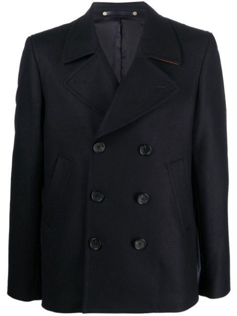 double-breasted fastening peacoat by PS BY PAUL SMITH