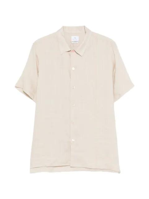 embroidered-detail short-sleeve shirt by PS BY PAUL SMITH