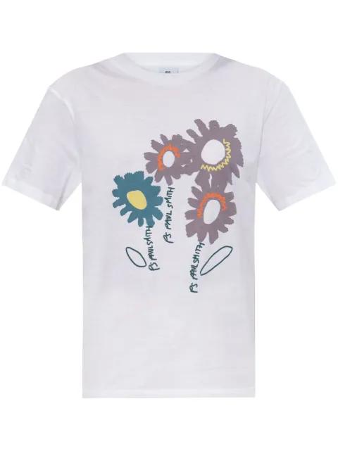 floral-print T-shirt by PS BY PAUL SMITH