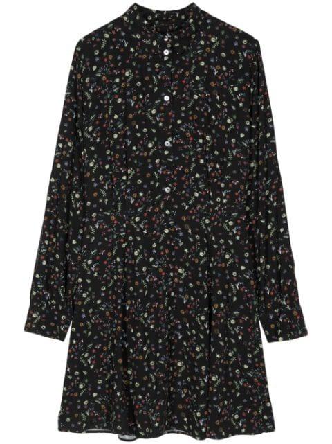 floral-print stripe-detail dress by PS BY PAUL SMITH