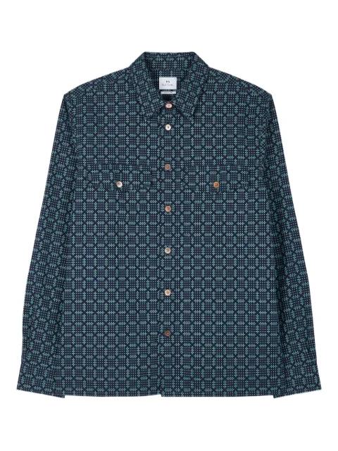 geometric-print pocket shirt by PS BY PAUL SMITH