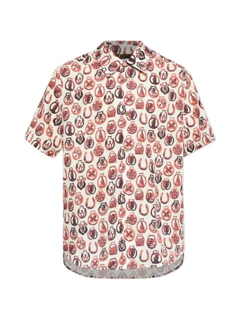 graphic-print short-sleeve shirt by PS BY PAUL SMITH