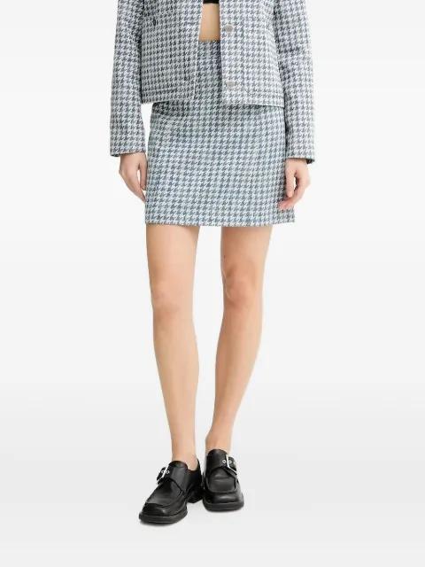 houndstooth belted mini skirt by PS BY PAUL SMITH