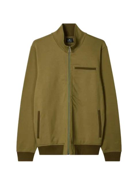 logo-embroidered zip-up sweatshirt by PS BY PAUL SMITH