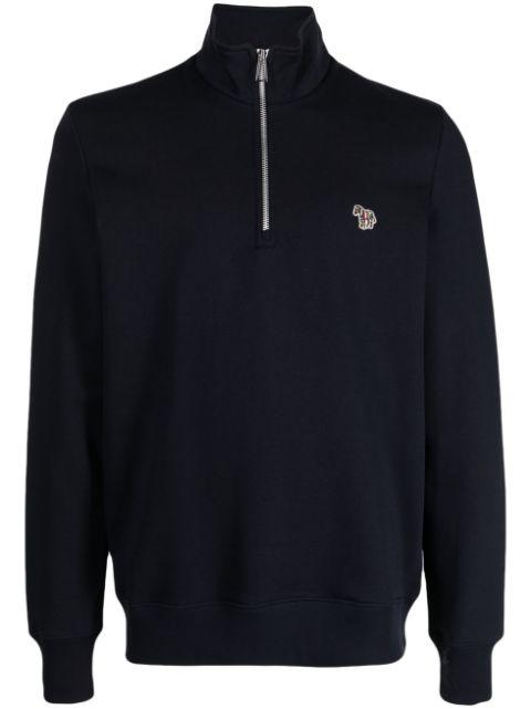 logo-patch funnel-neck sweatshirt by PS BY PAUL SMITH
