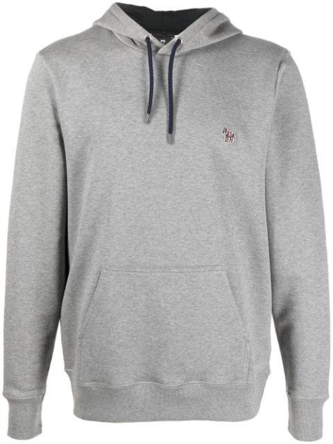 logo-patch long-sleeve hoodie by PS BY PAUL SMITH