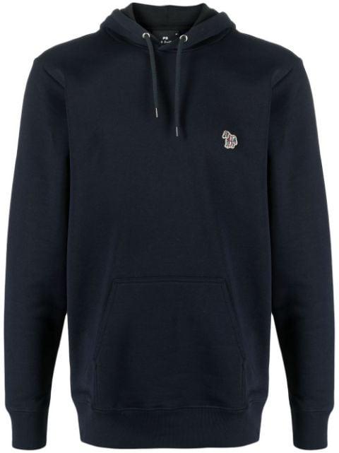logo-patch long-sleeve hoodie by PS BY PAUL SMITH