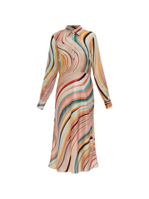 long-sleeve midi dress by PS BY PAUL SMITH