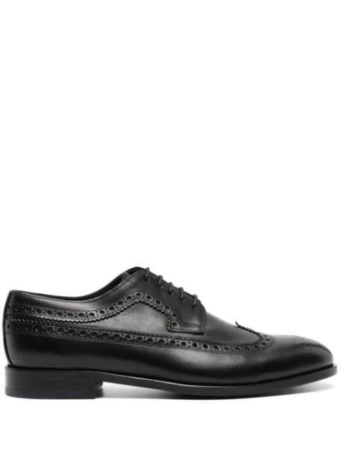 low stacked-heel leather brogues by PS BY PAUL SMITH