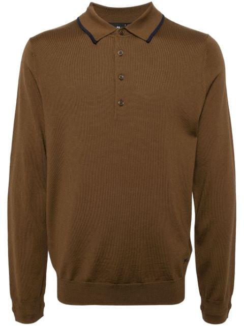 merino wool knitted polo by PS BY PAUL SMITH