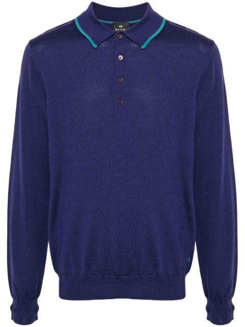 merino-wool polo sweater by PS BY PAUL SMITH