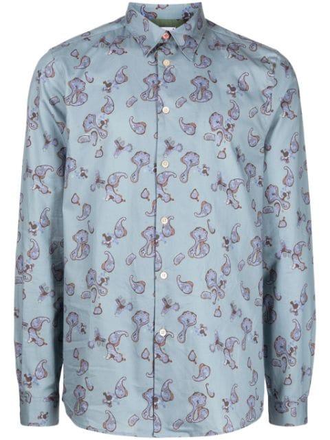 paisley-print cotton shirt by PS BY PAUL SMITH