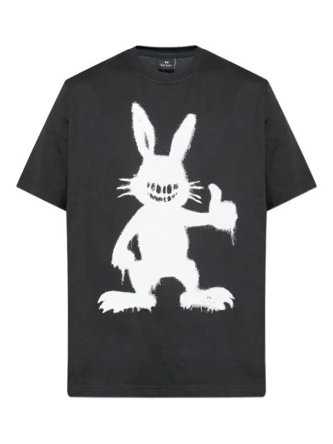 rabbit-print T-shirt by PS BY PAUL SMITH