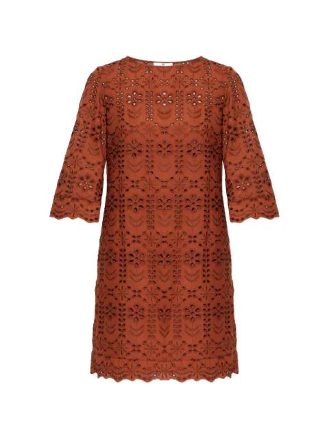 scalloped-trim mini dress by PS BY PAUL SMITH