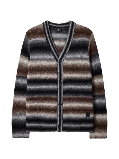 striped V-neck cardigan by PS BY PAUL SMITH