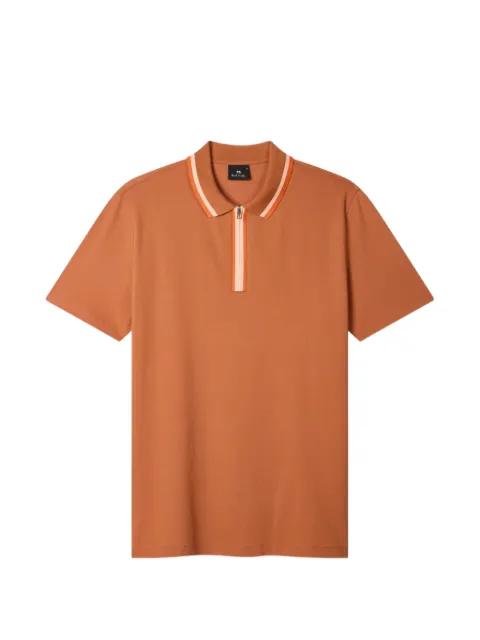striped-collar cotton polo shirt by PS BY PAUL SMITH