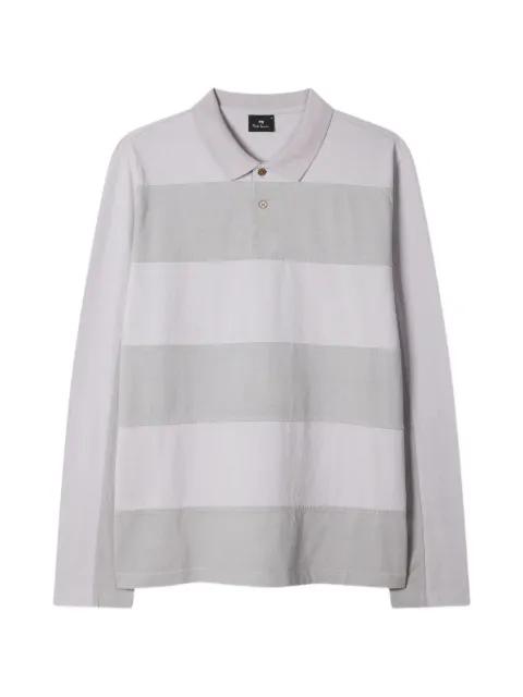 striped long-sleeve polo shirt by PS BY PAUL SMITH