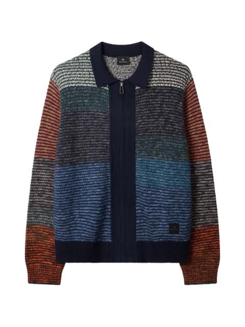 striped zip cardigan by PS BY PAUL SMITH