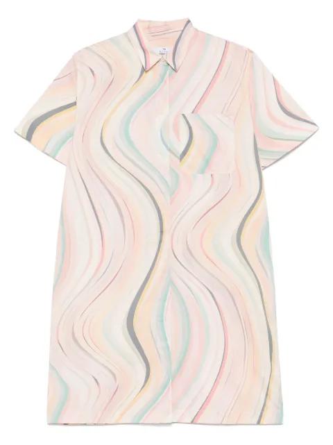 swirl-patterned mini dress by PS BY PAUL SMITH