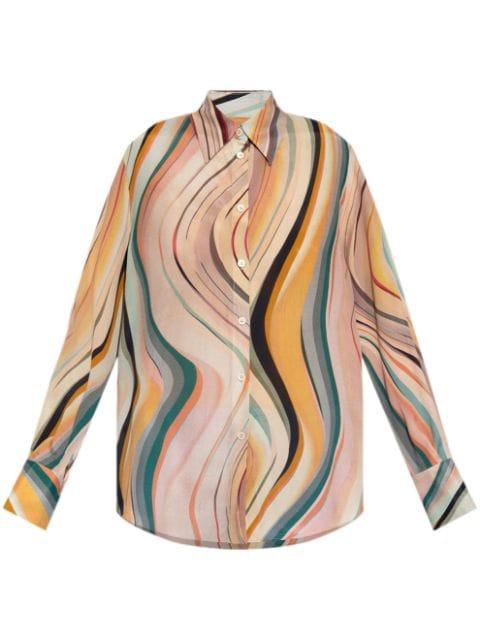 swirl print shirt by PS BY PAUL SMITH