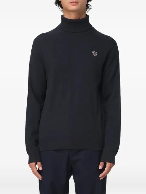 turtleneck zebra-detail sweater by PS BY PAUL SMITH