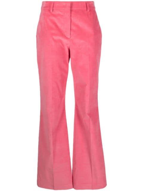 velvet high-waisted straight trousers by PS BY PAUL SMITH