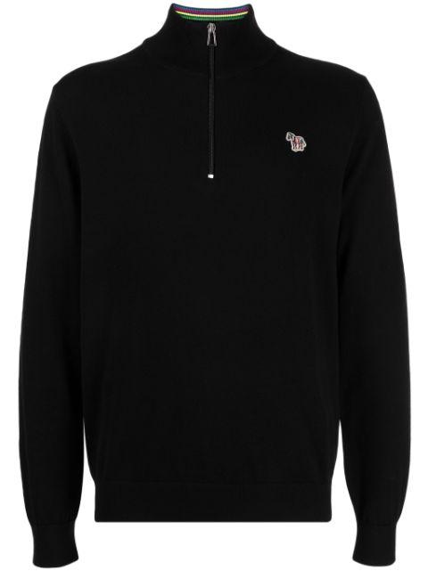 zebra-appliqué jumper by PS BY PAUL SMITH