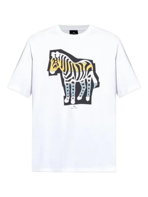 zebra graphic T-shirt by PS BY PAUL SMITH