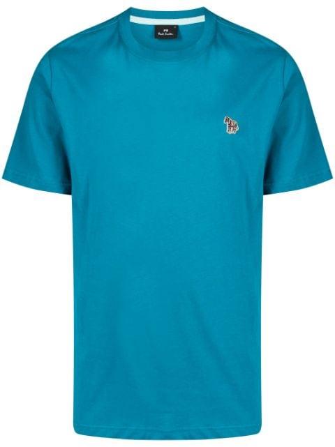 zebra logo-appliqué T-shirt by PS BY PAUL SMITH