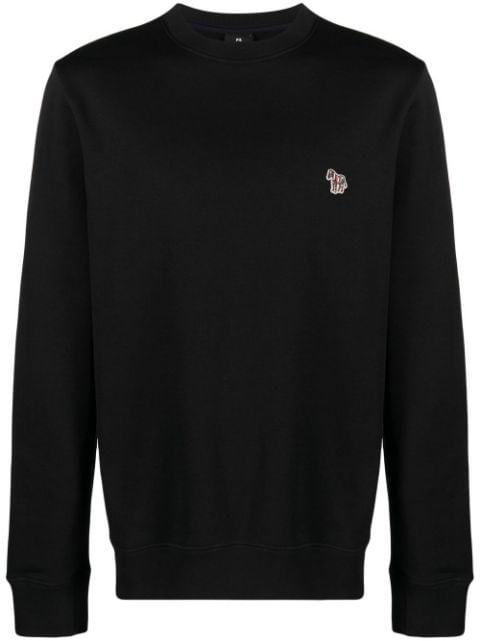 zebra-logo organic cotton sweatshirt by PS BY PAUL SMITH
