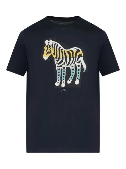 zebra-print T-shirt by PS BY PAUL SMITH