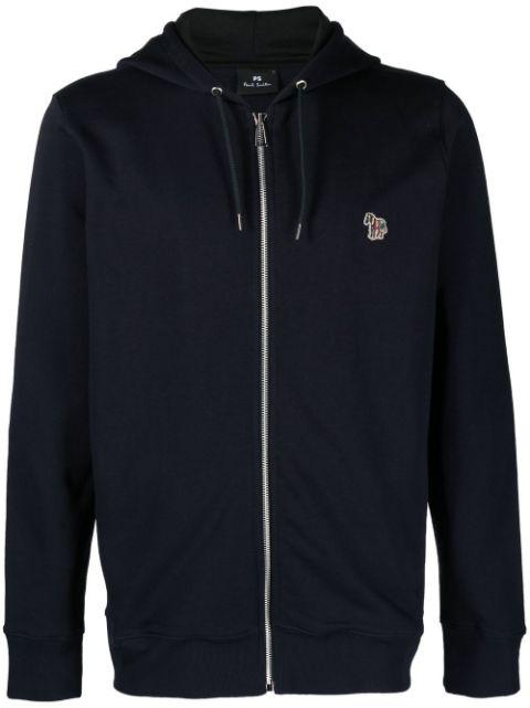 zipped organic cotton hoodie by PS BY PAUL SMITH