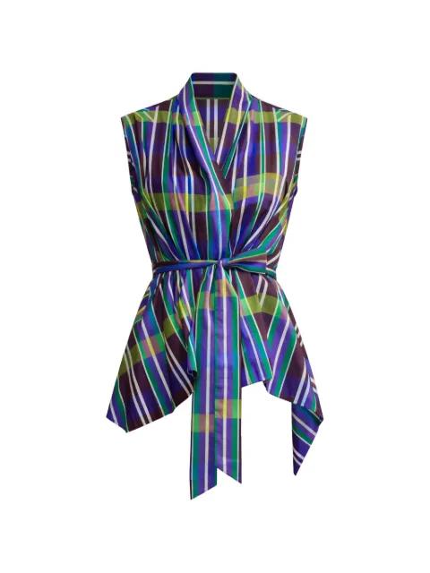 Retro Prism wrap top by PSOPHIA